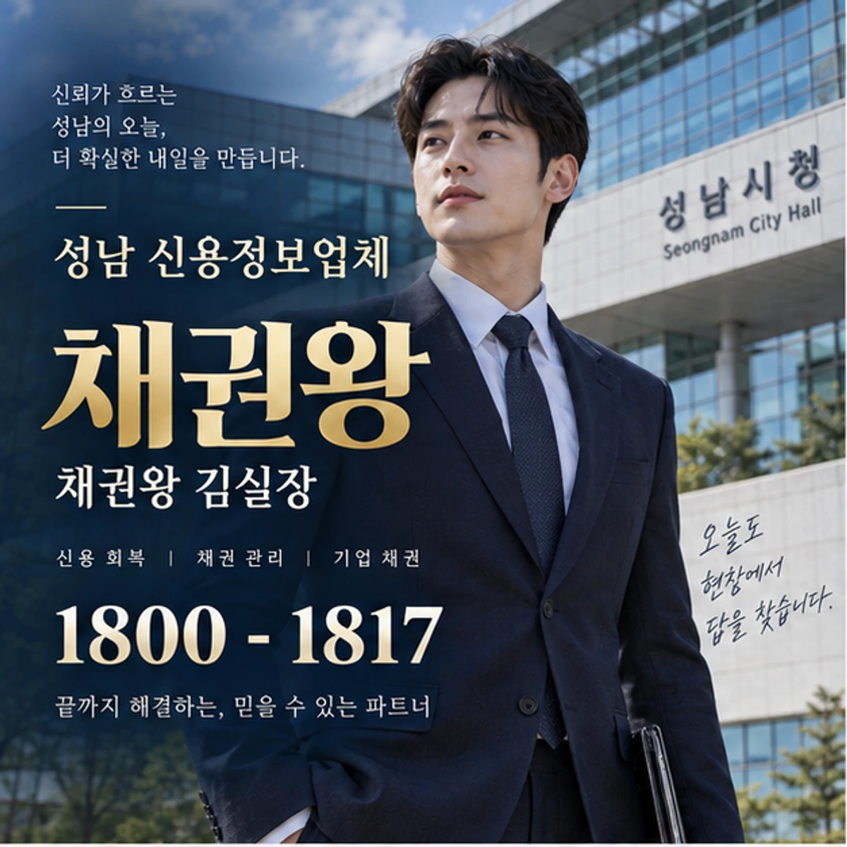 성남 신용정보업체 자료를 검토하는 김실장