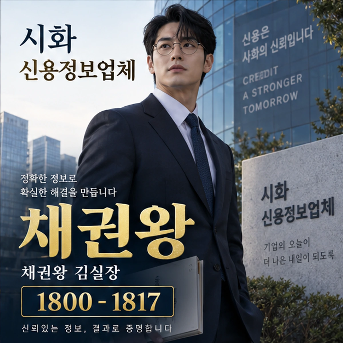 시화 신용정보업체 자료를 검토하는 김실장