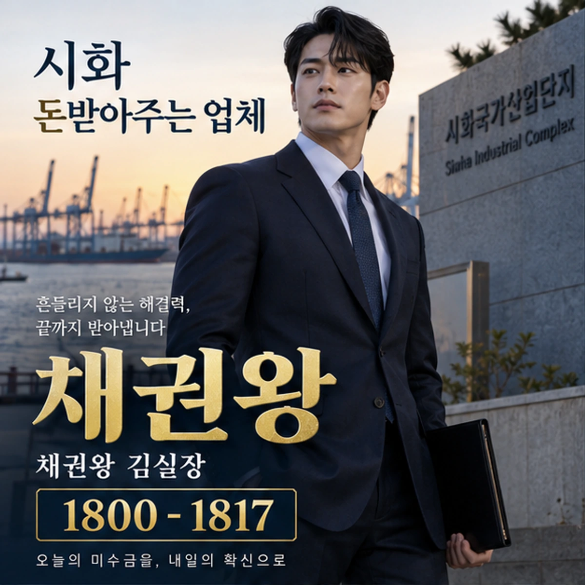 시화 돈받아주는 업체 자료를 검토하는 김실장