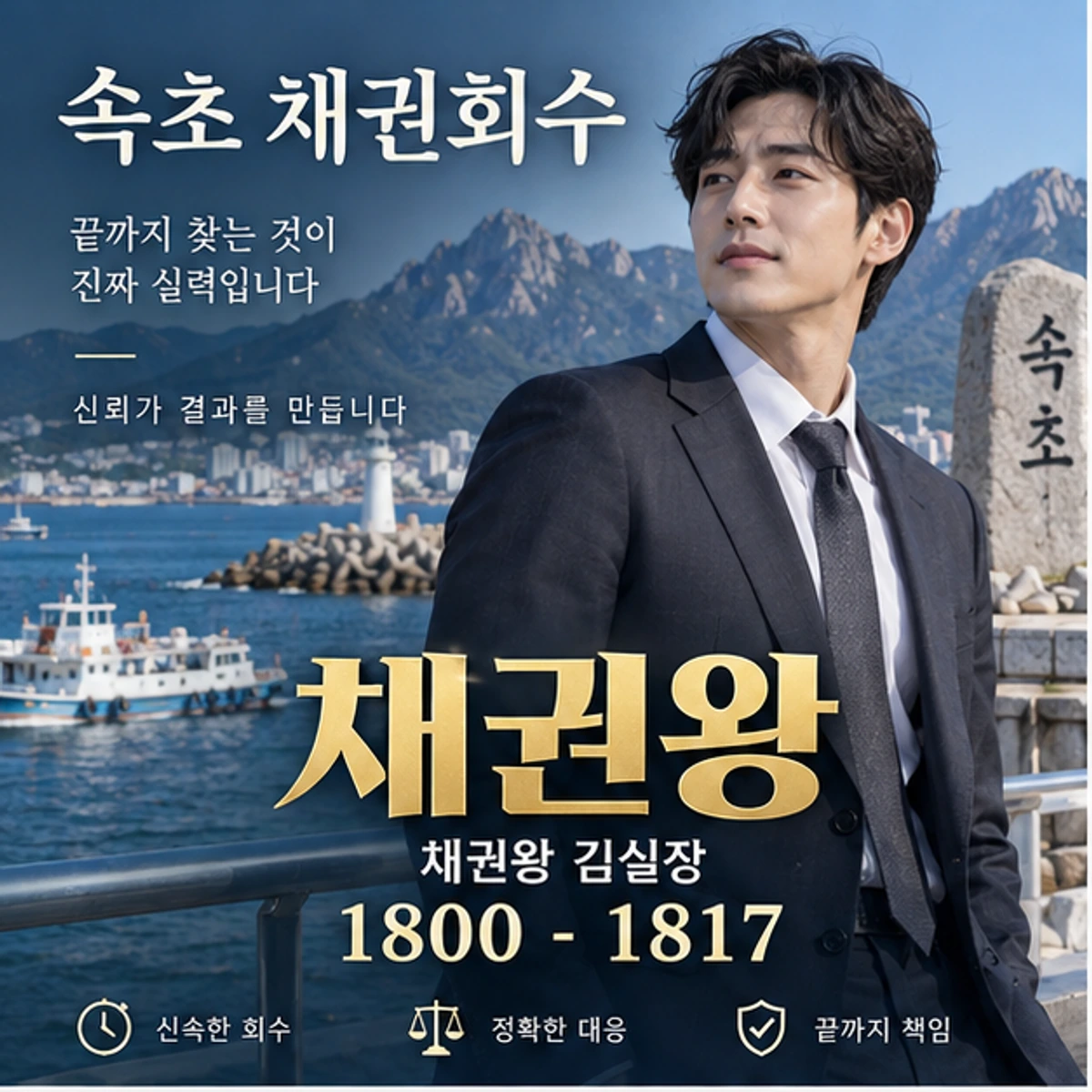 속초 채권회수 자료를 검토하는 김실장