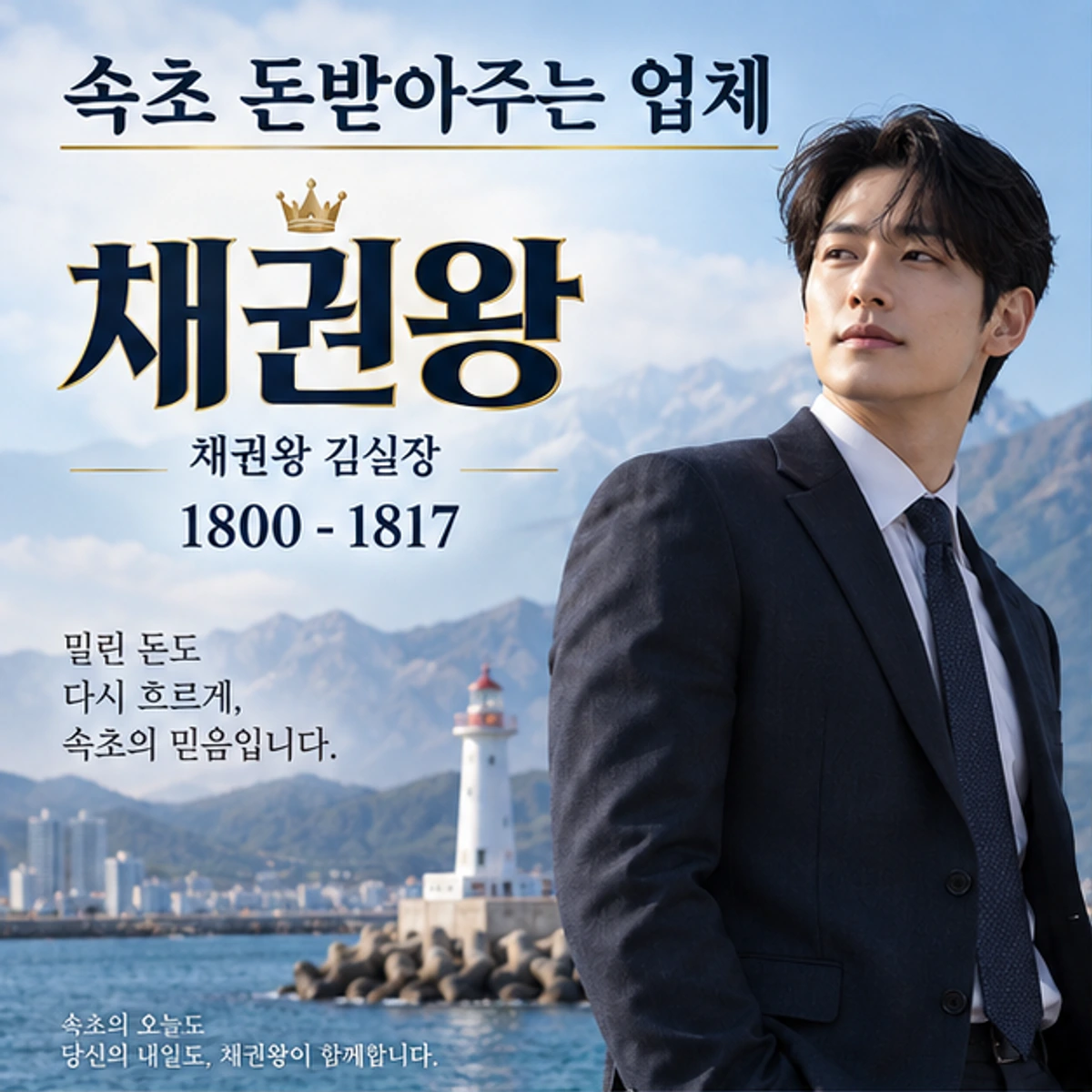 속초 돈받아주는 업체 자료를 검토하는 김실장