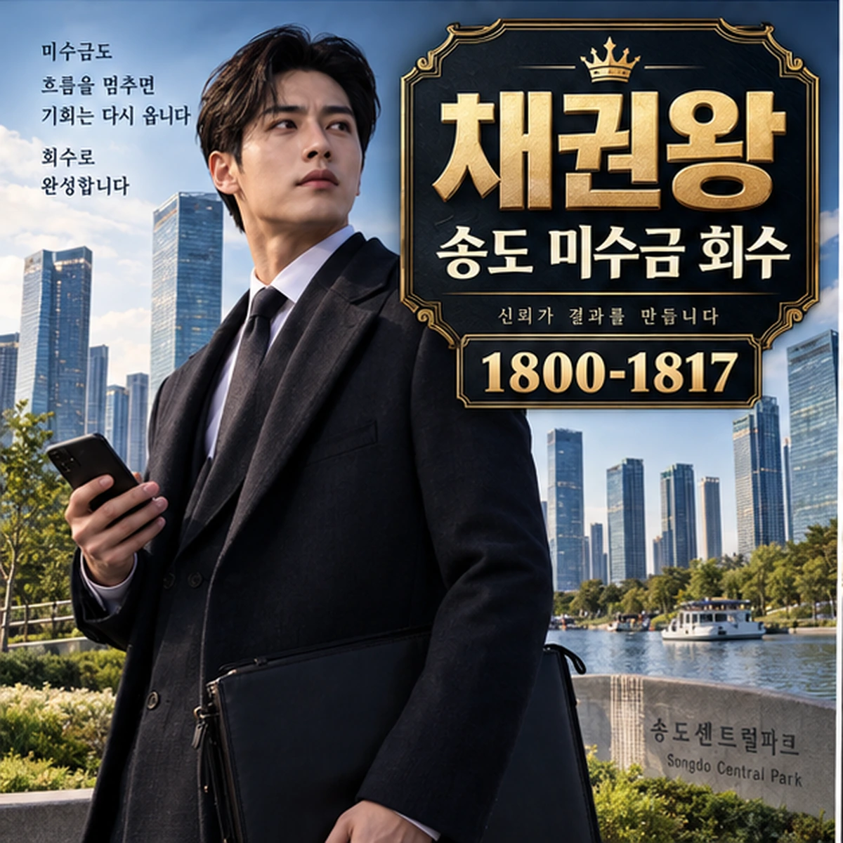 송도 미수금 회수 자료를 검토하는 김실장
