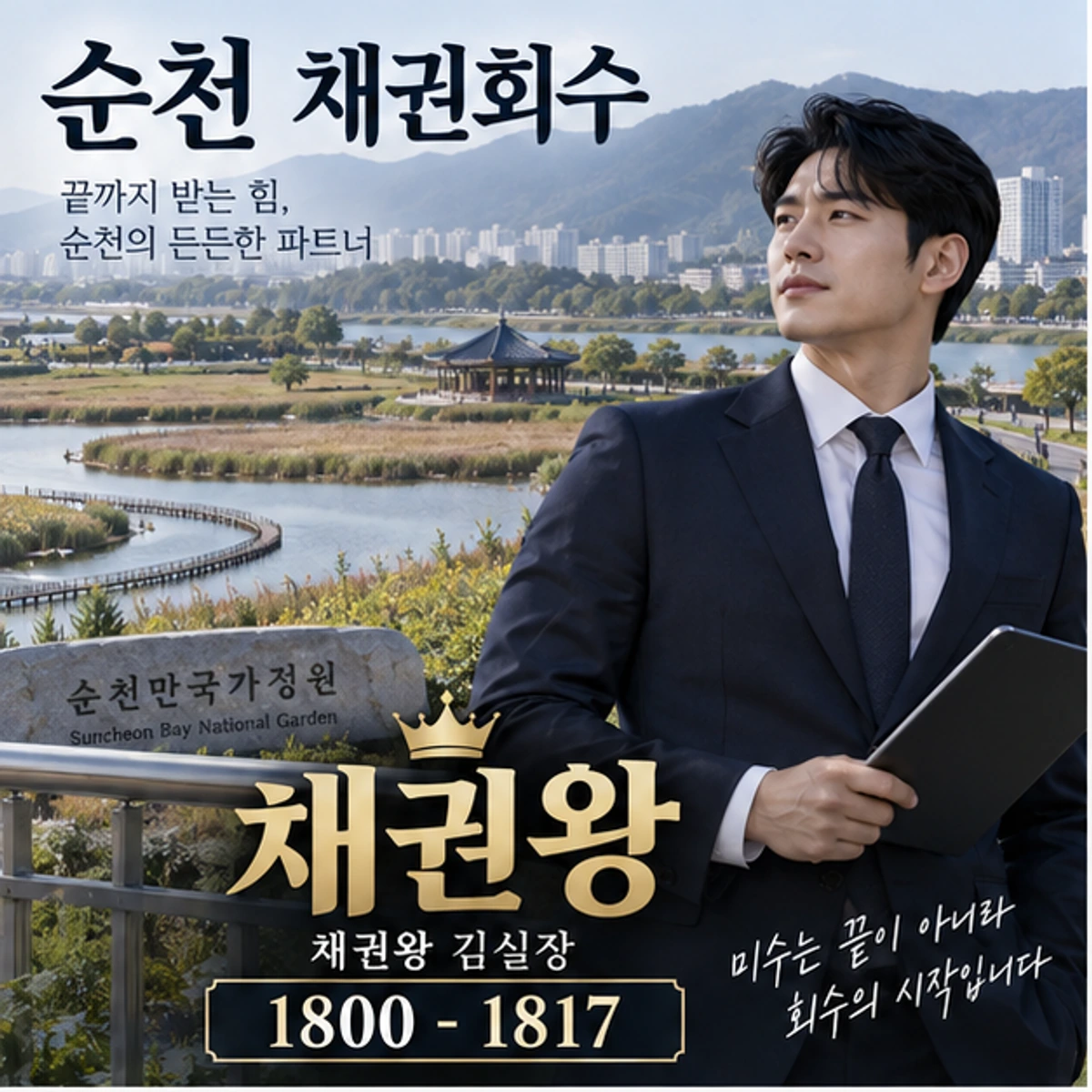 순천 채권회수 자료를 검토하는 김실장