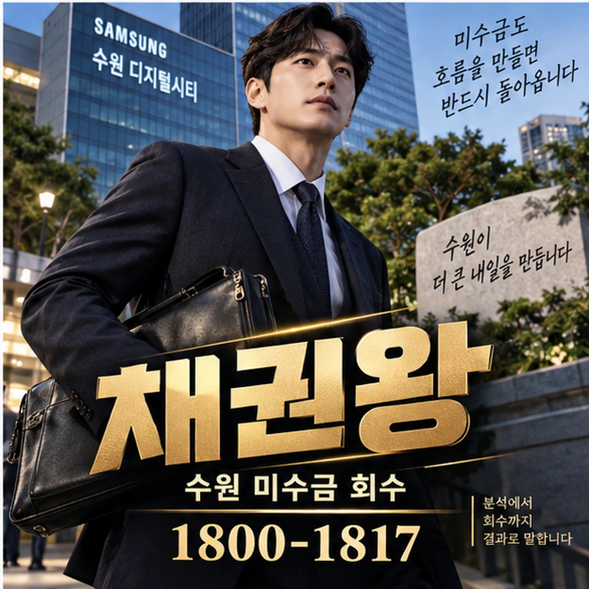 수원 미수금 회수 자료를 검토하는 김실장