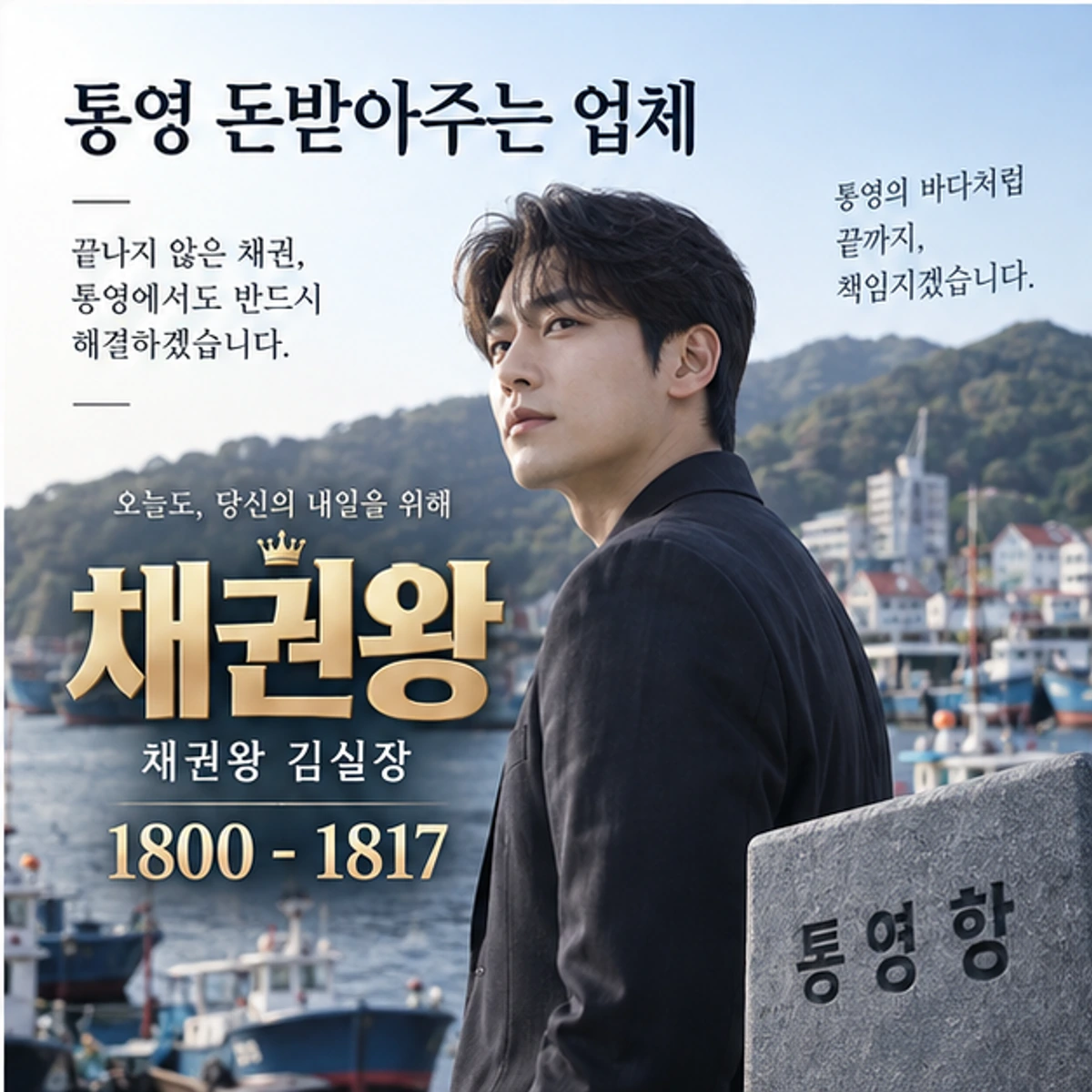 통영 돈받아주는 업체 자료를 검토하는 김실장