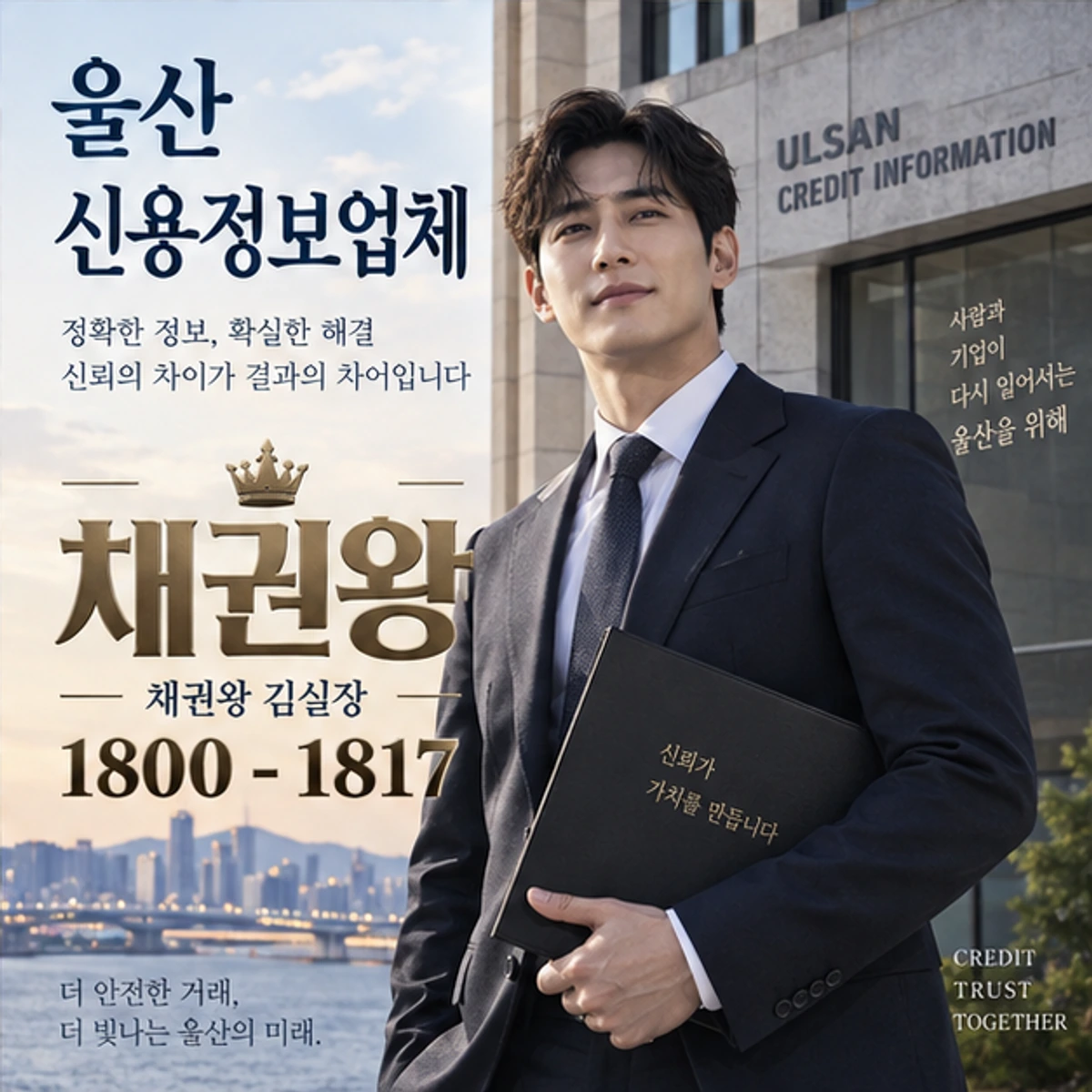 울산 신용정보업체 자료를 검토하는 김실장