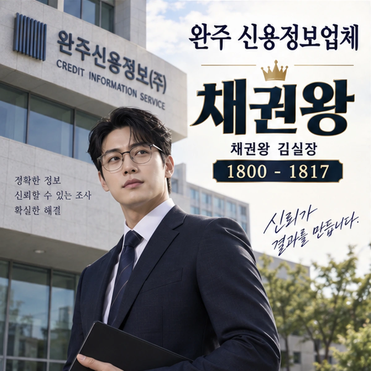 완주 신용정보업체 자료를 검토하는 김실장