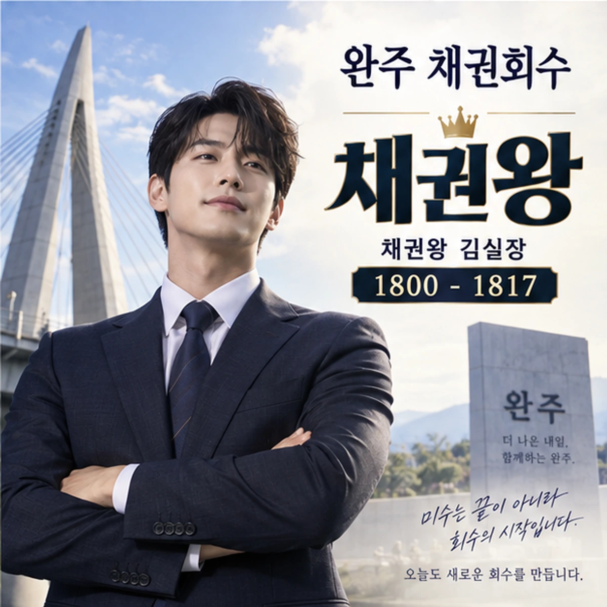 완주 채권회수 자료를 검토하는 김실장