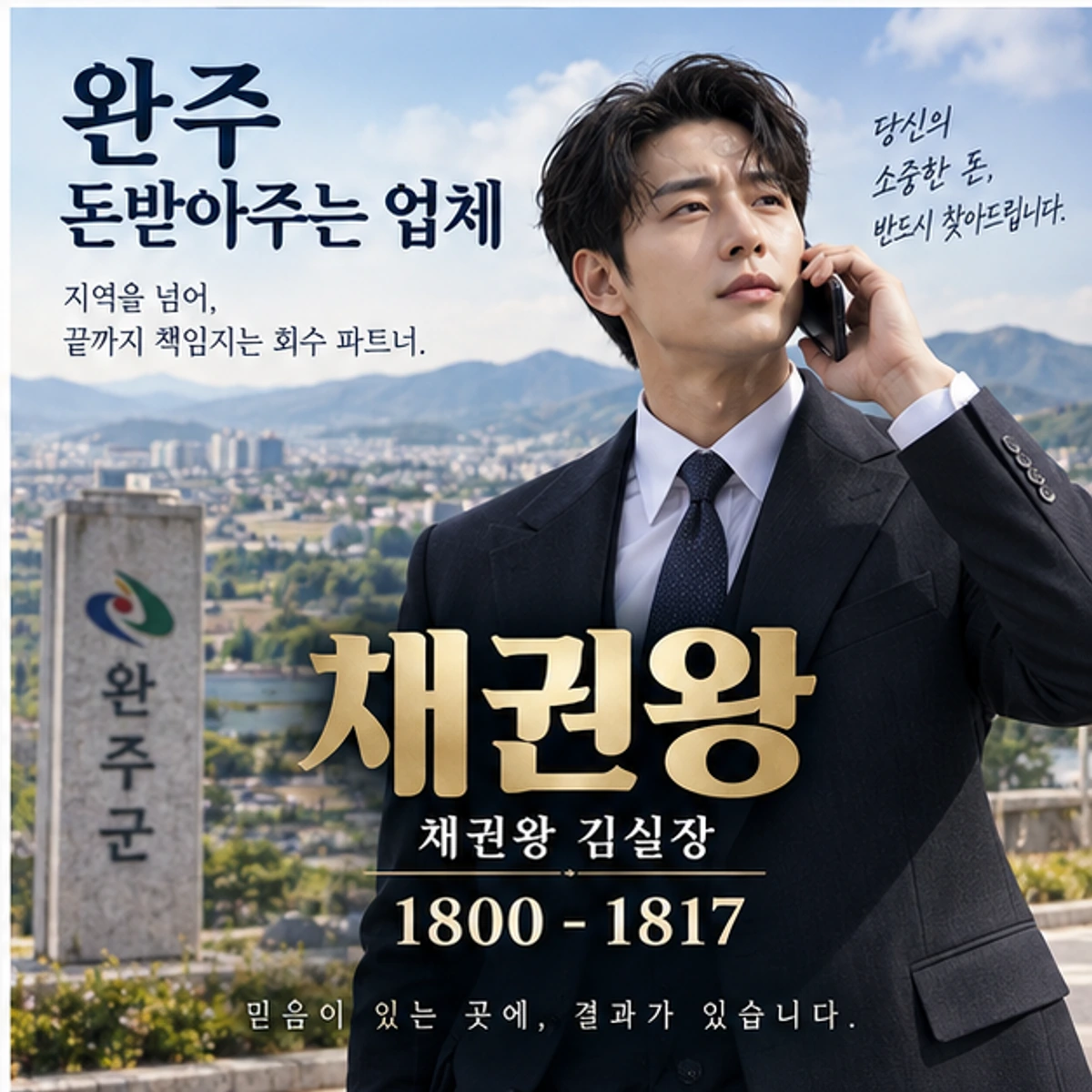 완주 돈받아주는 업체 자료를 검토하는 김실장