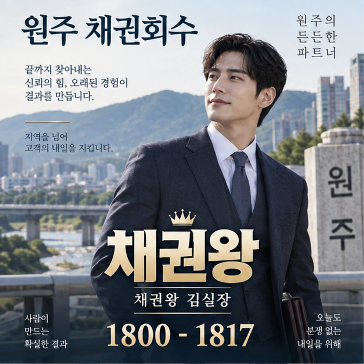 원주 채권회수 자료를 검토하는 김실장