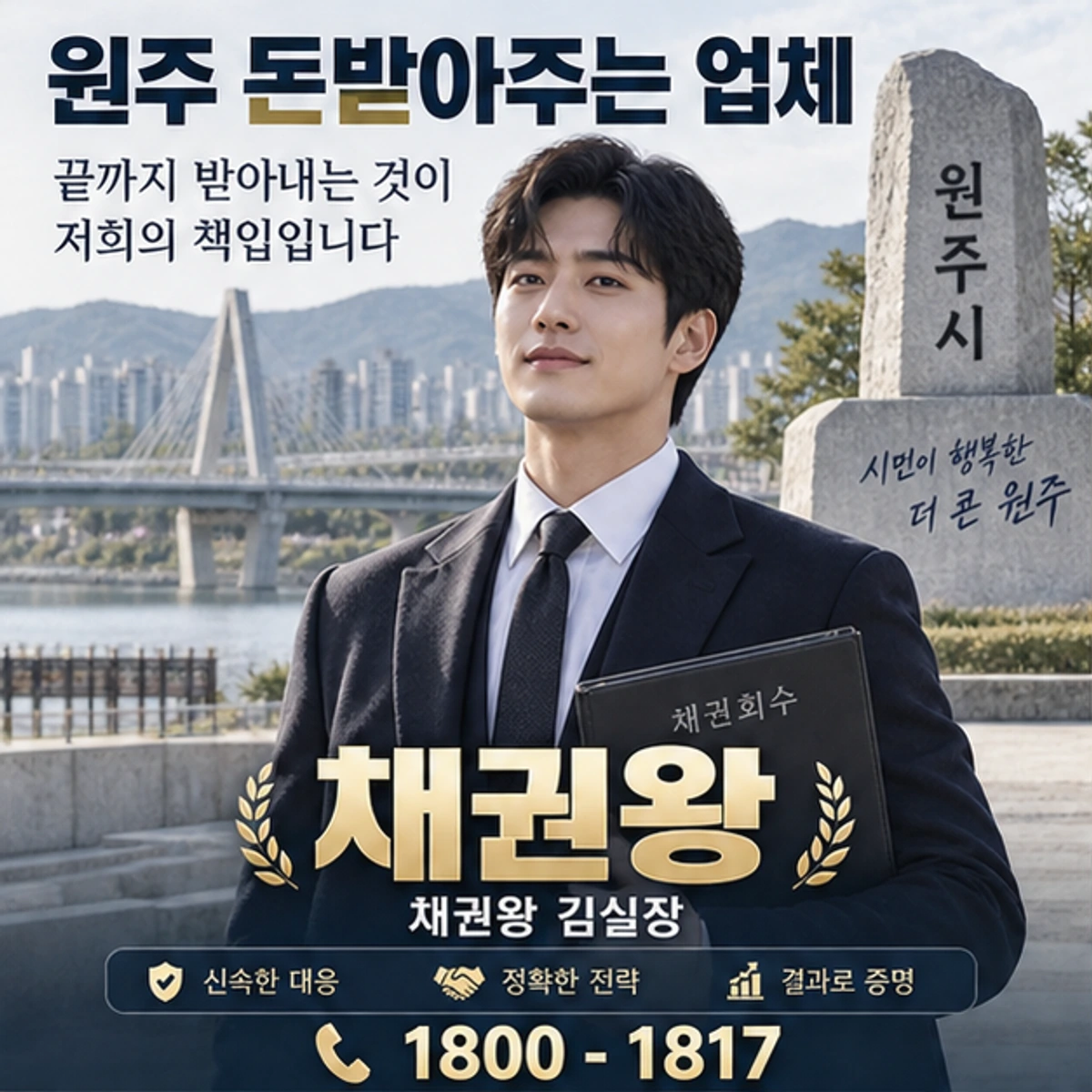 원주 돈받아주는 업체 자료를 검토하는 김실장
