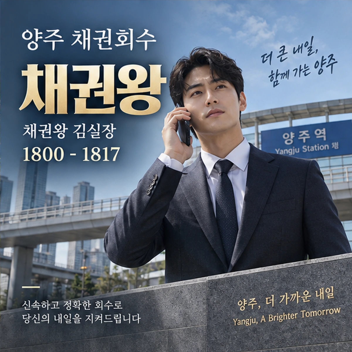 양주 채권회수 자료를 검토하는 김실장