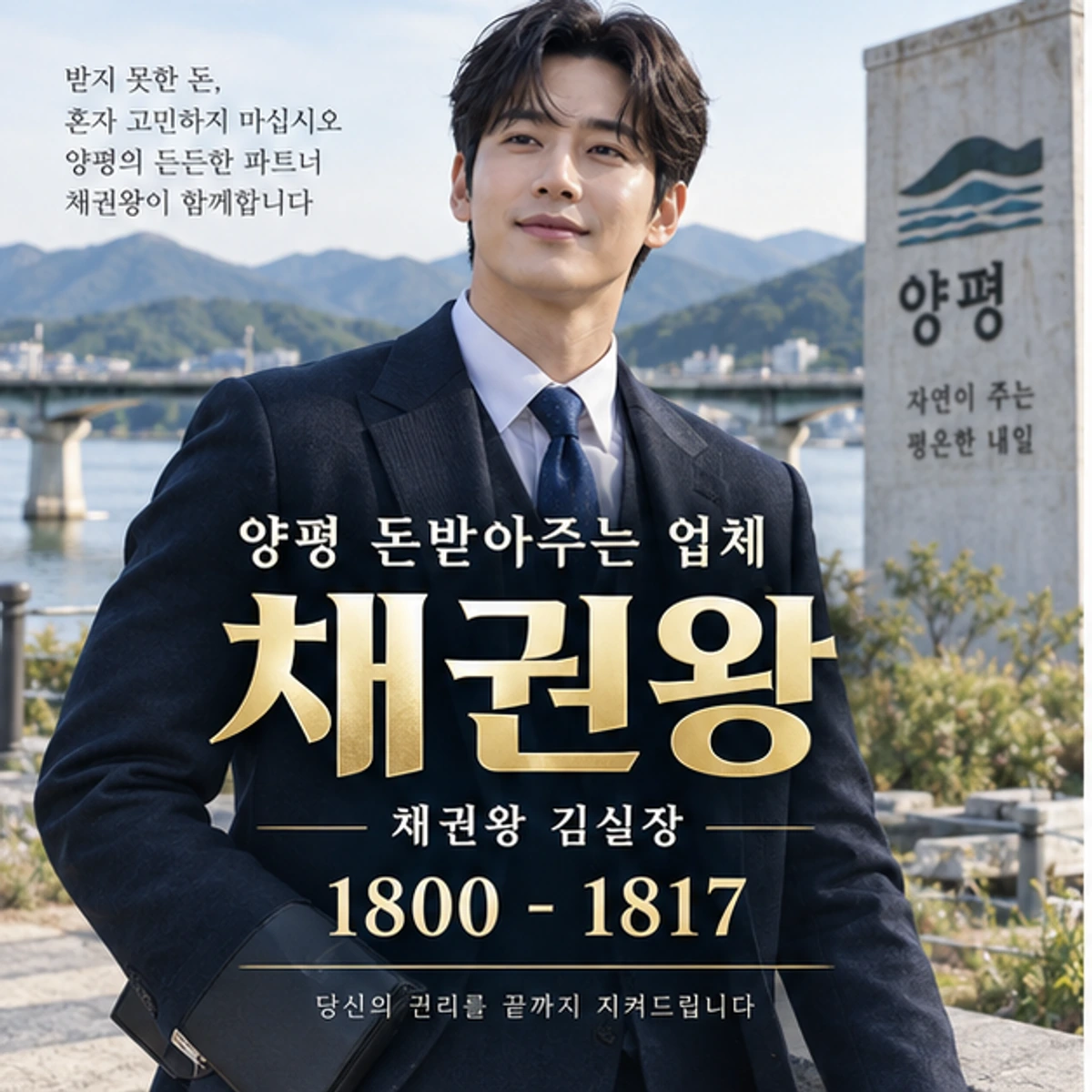 양평 돈받아주는 업체 자료를 검토하는 김실장