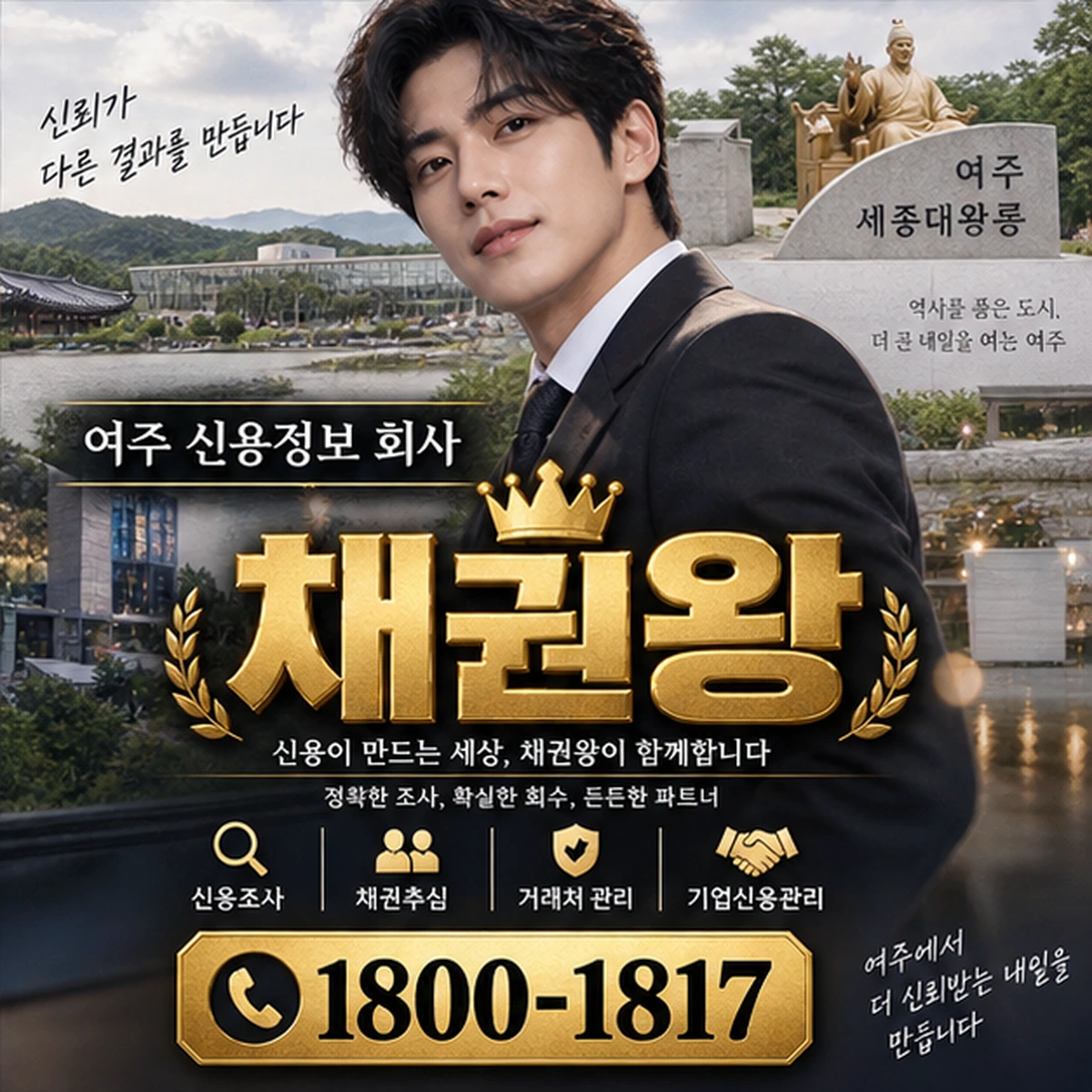 여주 신용정보 회사 자료를 검토하는 김실장