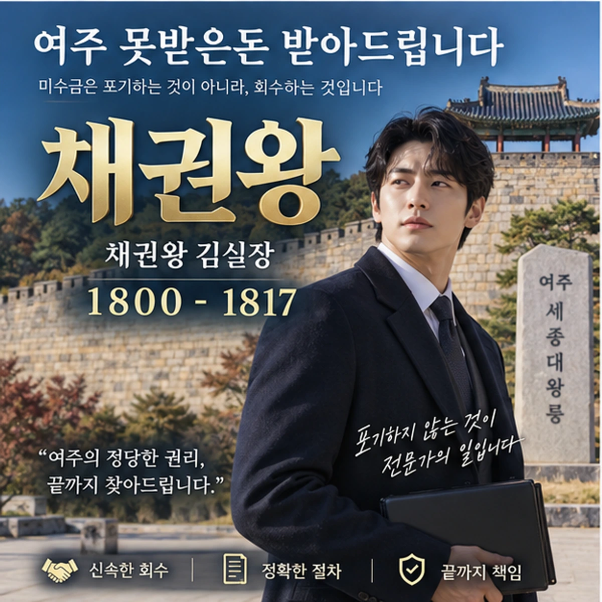 여주 못받은돈 받아드립니다 자료를 검토하는 김실장