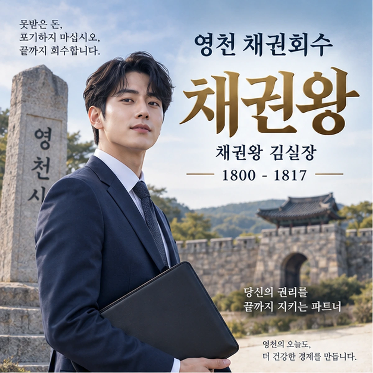 영천 채권회수 자료를 검토하는 김실장
