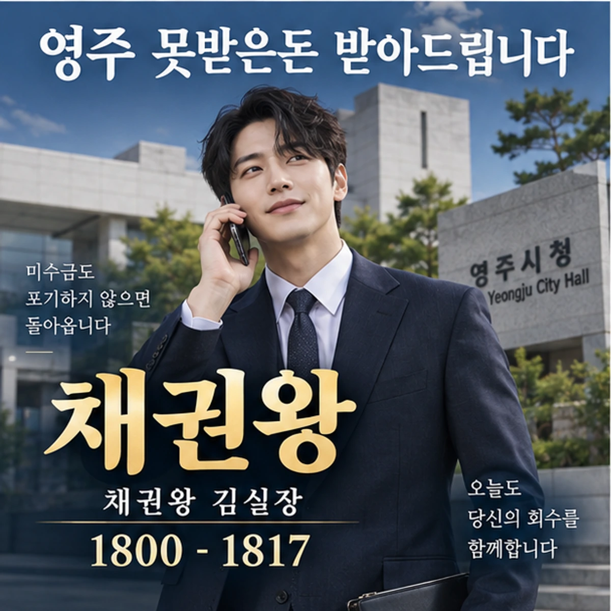 영주 못받은돈 받아드립니다 자료를 검토하는 김실장