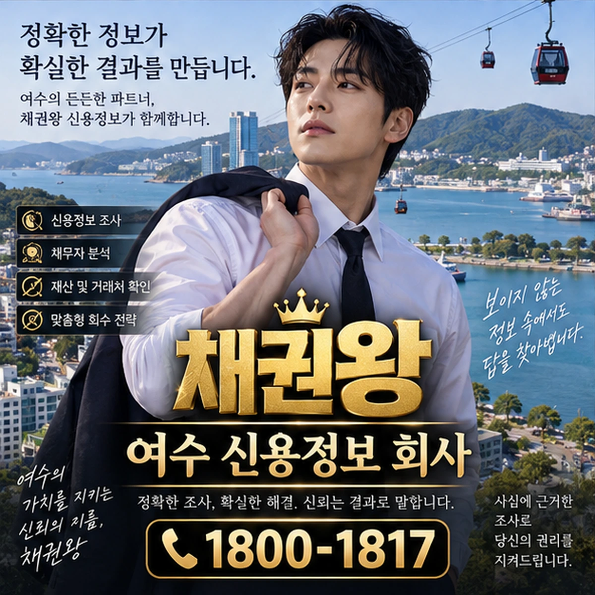 여수 신용정보 회사 자료를 검토하는 김실장