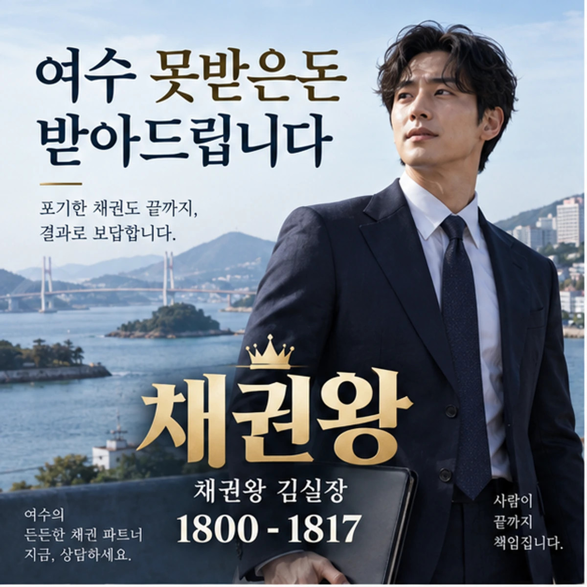 여수 못받은돈 받아드립니다 자료를 검토하는 김실장