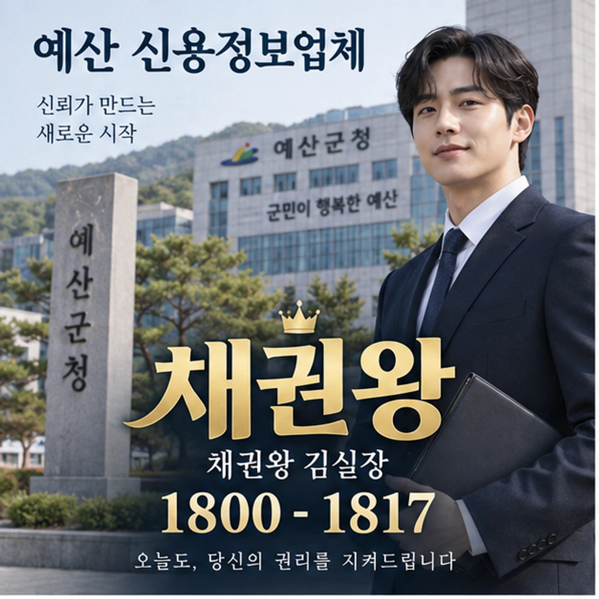 예산 신용정보업체 자료를 검토하는 김실장