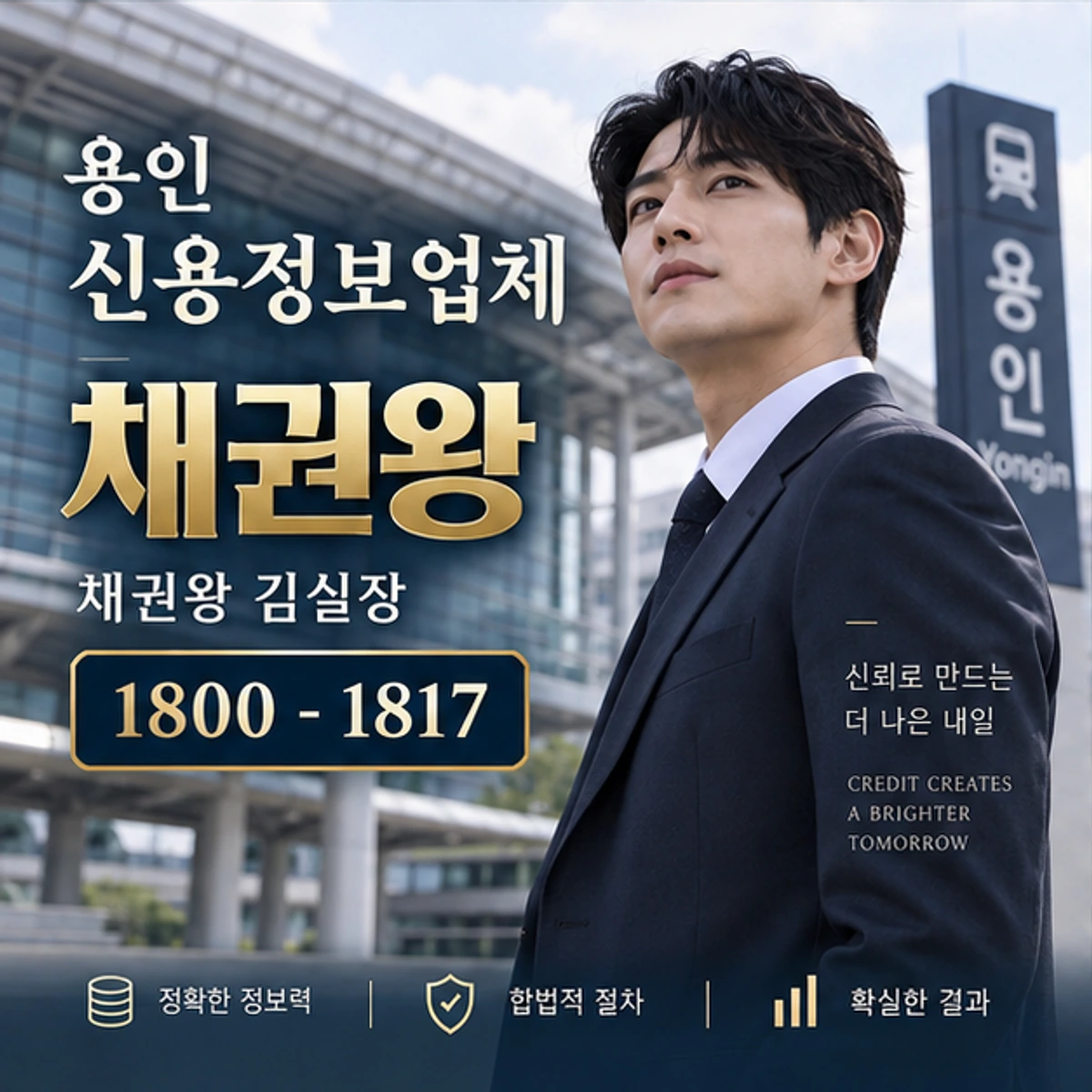 용인 신용정보업체 자료를 검토하는 김실장